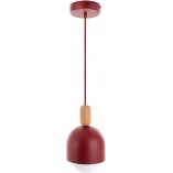 Lampa wisząca Loft Ovoi - Czerwona, Skandynawska | Kolorowe Kable