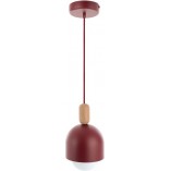 Lampa wisząca Loft Ovoi - Czerwona, Skandynawska | Kolorowe Kable