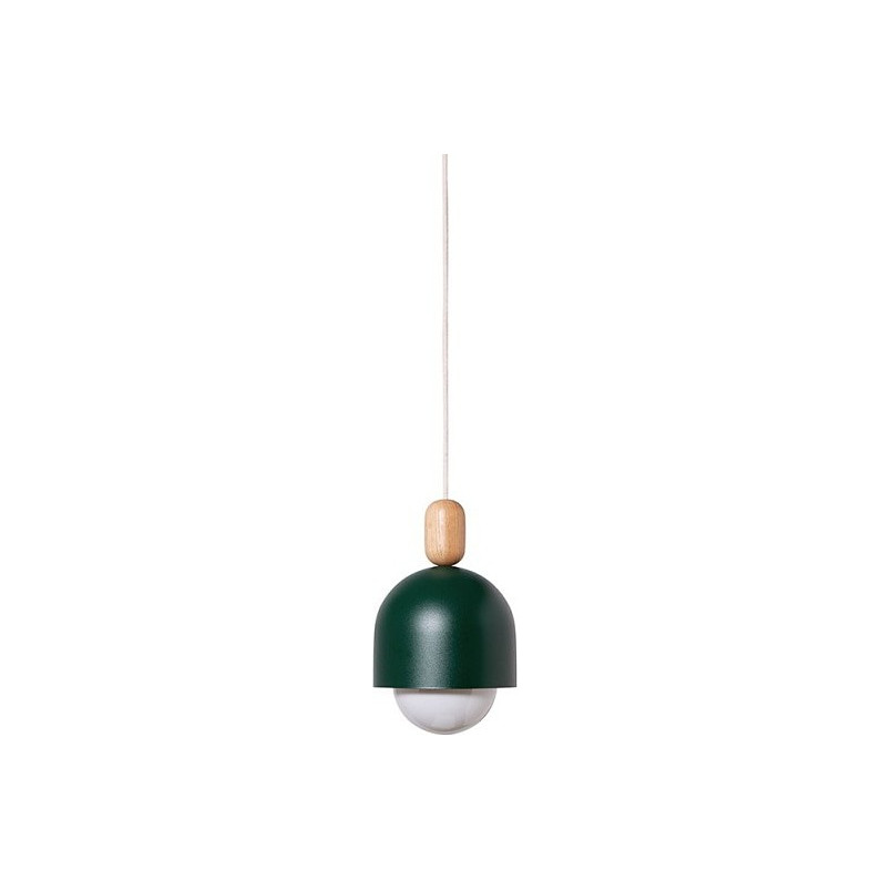 Lampa wisząca Loft Ovoi | Zielona, Skandynawska | Kolorowe Kable