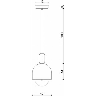 Lampa wisząca Loft Ovoi | Zielona, Skandynawska | Kolorowe Kable