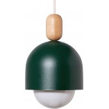Lampa wisząca Loft Ovoi | Zielona, Skandynawska | Kolorowe Kable