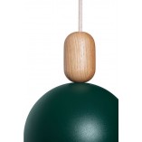 Lampa wisząca Loft Ovoi | Zielona, Skandynawska | Kolorowe Kable