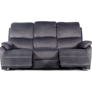 Sofa welurowa rozkładana Spencer III Velvet 193cm szara Signal