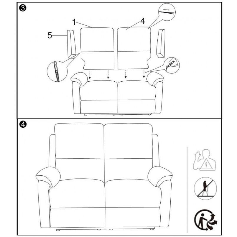Sofa welurowa rozkładana Spencer II | Signal - 136cm