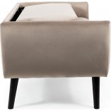 Sofa welurowa 2 osobowa Mena Velvet ciemny beż Signal