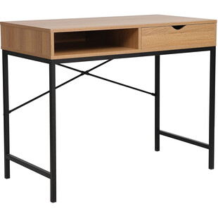 Biurko Loft Signal B-027 | Dąb/Czarny Mat | 95x48cm