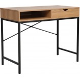 Biurko Loft Signal B-027 | Dąb/Czarny Mat | 95x48cm