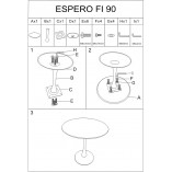 Stół okrągły Espero 90cm Signal - Elegancki design!