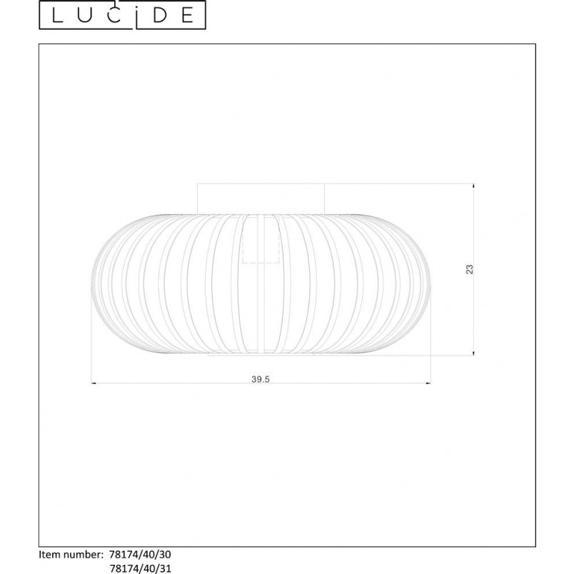Plafon biały Lucide Manuela - nowoczesny design | Sklep z lampami