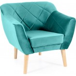 Fotel welurowy Karo Velvet zielony Signal - Komfort i styl