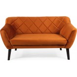 Sofa welurowa 2-osobowa Karo Signal | Ruda, Wenge | Komfort i styl