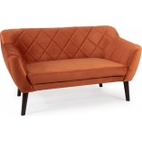 Sofa welurowa 2-osobowa Karo Signal | Ruda, Wenge | Komfort i styl