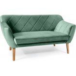 Sofa welurowa 2-osobowa Karo | Zielona, Signal - Komfort i Styl
