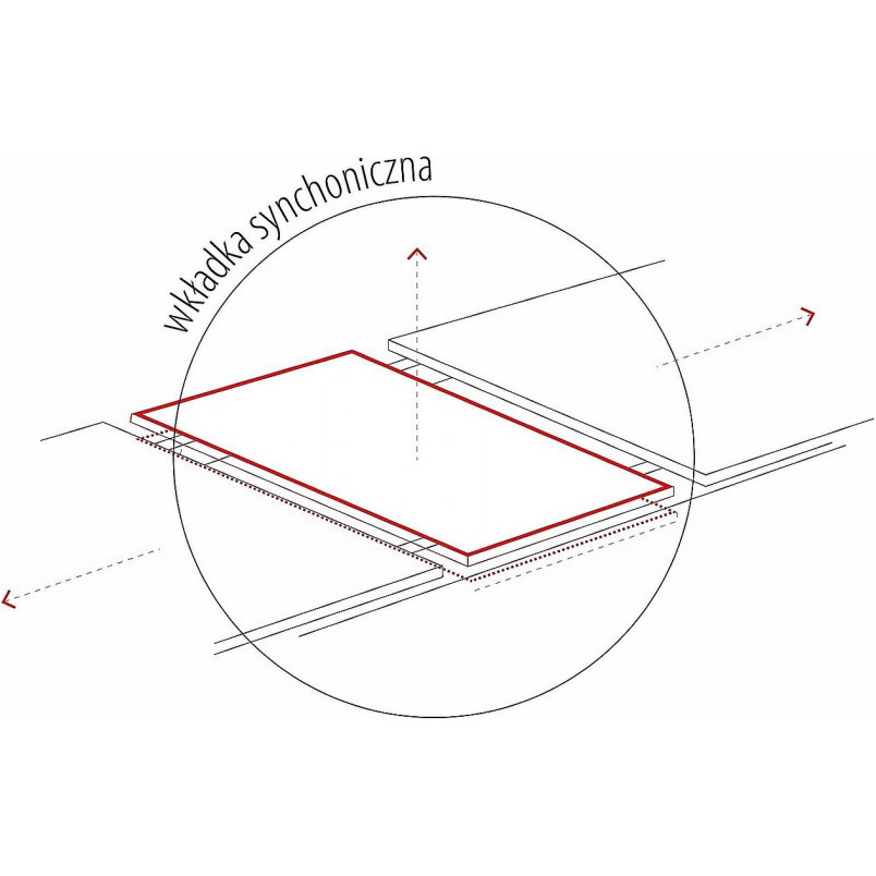 Stół rozkładany Apollo biały/czarny Signal | Nowoczesny design