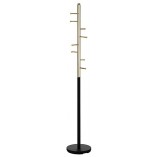 Wieszak stojący Ferro złoty/czarny Signal | Elegancki i funkcjonalny