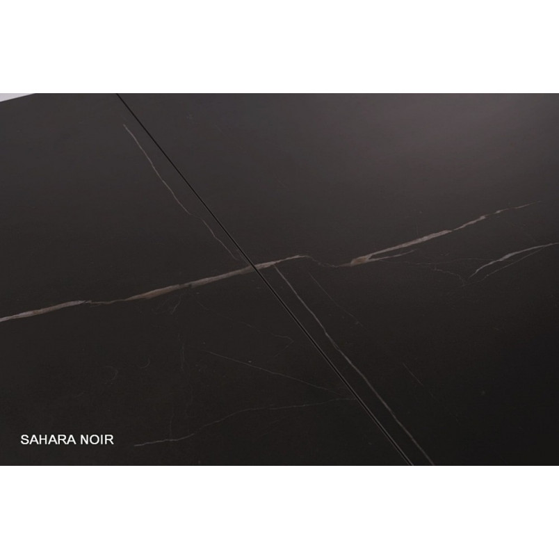 Stół rozkładany Westin Signal | Czarny marmur - 160x90 cm