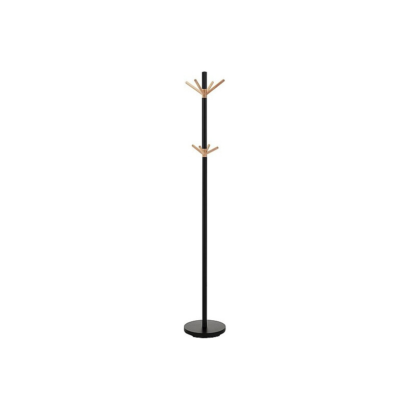 Wieszak stojący loft Uno czarny/buk Signal - Stylowy dodatek
