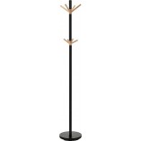 Wieszak stojący loft Uno czarny/buk Signal - Stylowy dodatek