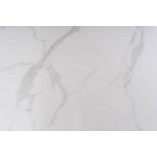 Stół okrągły ceramiczny Talia 120cm biały marmur / czarny mat Signal