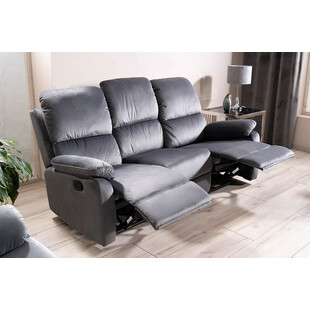 Sofa rozkładana Spencer III Velvet szara | Signal - Komfort i styl