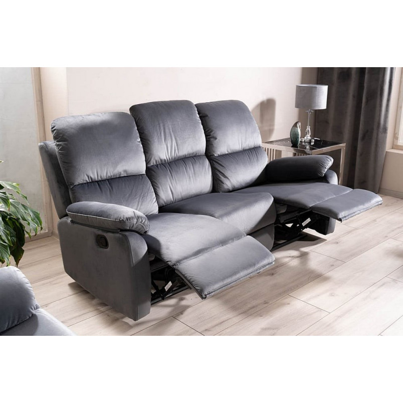Sofa rozkładana Spencer III Velvet szara | Signal - Komfort i styl
