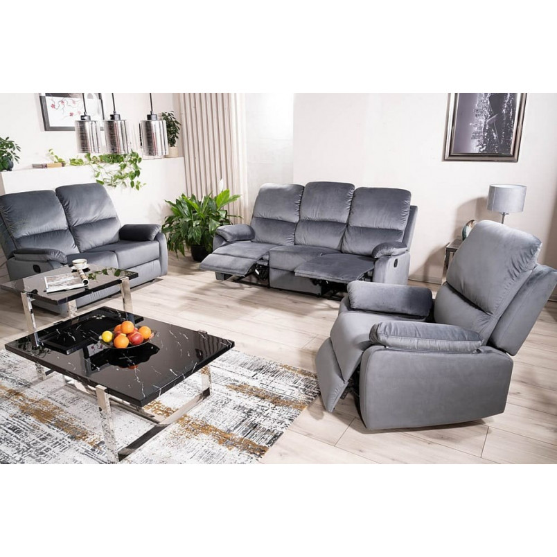 Sofa welurowa rozkładana Spencer II | Signal - 136cm