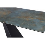 Stół rozkładany Salvadore Signal | Szkło, Ceramika, 180x90cm