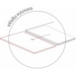 Stół rozkładany Salvadore Signal | Szkło + Ceramika Czarna