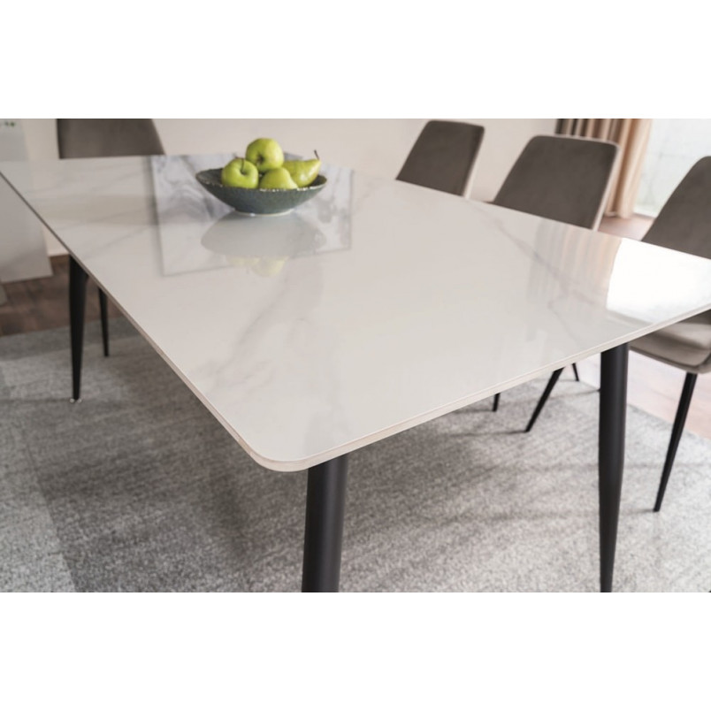Stół nowoczesny Signal Rion 160x90 biały/czarny - Elegancki design!