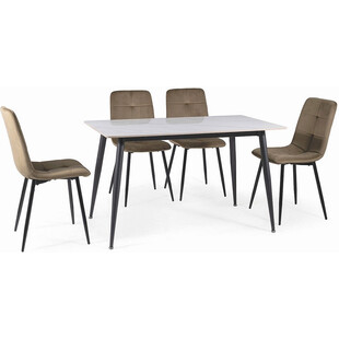 Stół nowoczesny Signal Rion 160x90 biały/czarny - Elegancki design!