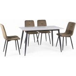 Stół nowoczesny Signal Rion 160x90 biały/czarny - Elegancki design!