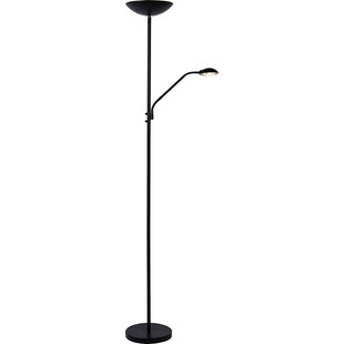 Lampa podłogowa z lampką do czytania Zenith Led Czarna marki Lucide