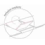 Stół okrągły rozkładany Porto Signal | Szary marmur, 120cm