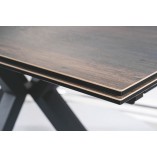 Stół rozkładany Columbus Signal | Ceramiczny blat, efekt drewna