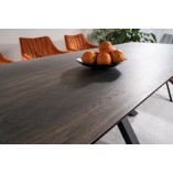 Stół rozkładany Columbus Signal | Ceramiczny blat, efekt drewna
