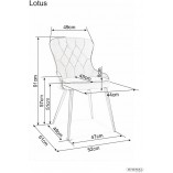Krzesło Lotus Velvet Signal: Elegancki design, wygoda i jakość
