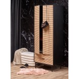 Szafa Murano Halmar | Nowoczesny design, dąb artisan/czarny