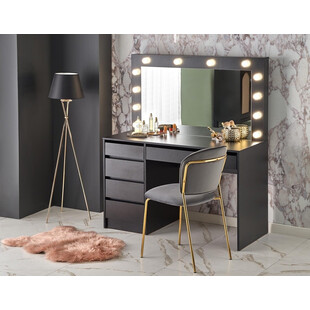 Toaletka Hollywood XL Halmar | 120x55cm, czarna | Sklep z meblami
