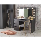 Toaletka Hollywood XL Halmar | 120x55cm, czarna | Sklep z meblami