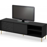 Szafka RTV Bullet 180x41cm Czarny/Złoty Halmar - Kup Teraz!