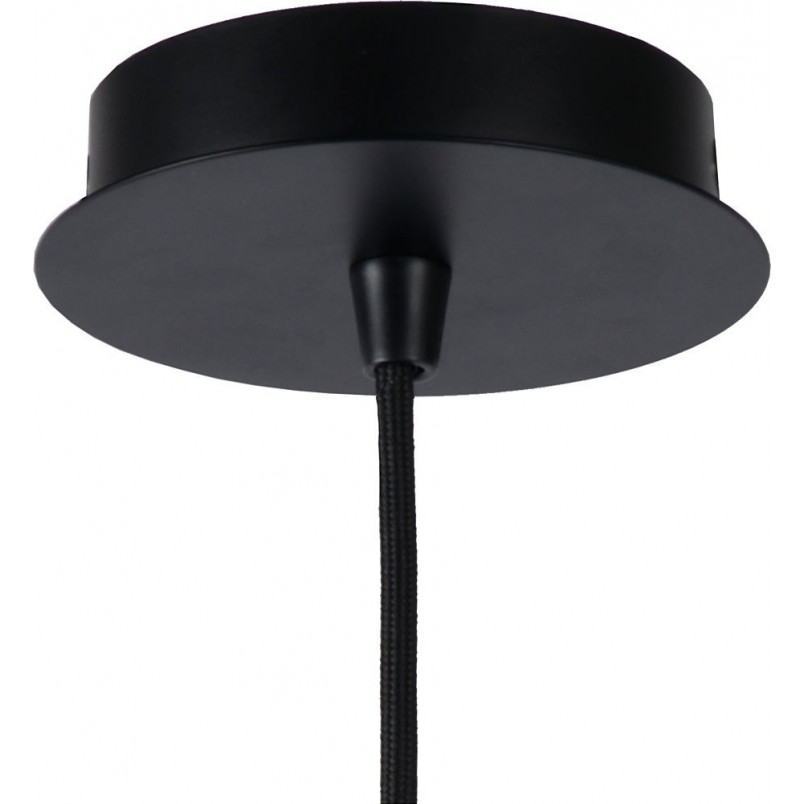 Lampa wisząca geometryczna czarno-złota Lucide Malunga 25cm