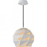 Lampa wisząca geometryczna biała Lucide Malunga 25cm | Sklep Lamp