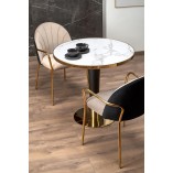 Stół glamour Morata 79cm - Biały marmur, Halmar | Kup teraz!
