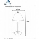 Lampa stołowa antyczna Touch - chrom Lucide | Sklep z lampami