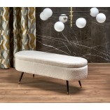 Ławka Aveiro Halmar 120cm | Schowek, Tapicerka Bouclé