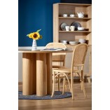 Krzesło drewniane Halmar K502 - rattan, styl boho | Sklep mebli