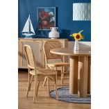 Krzesło drewniane Halmar K502 - rattan, styl boho | Sklep mebli