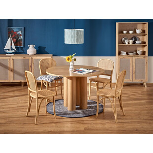 Krzesło drewniane Halmar K502 - rattan, styl boho | Sklep mebli