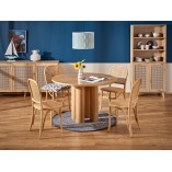 Krzesło drewniane Halmar K502 - rattan, styl boho | Sklep mebli