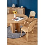 Krzesło drewniane Halmar K502 - rattan, styl boho | Sklep mebli